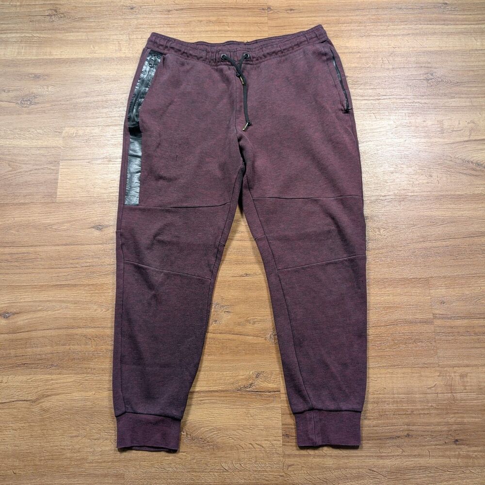 American Eagle AE 24/7 Active Flex Jogger Sweatpants Men Large Zip Pockets Red